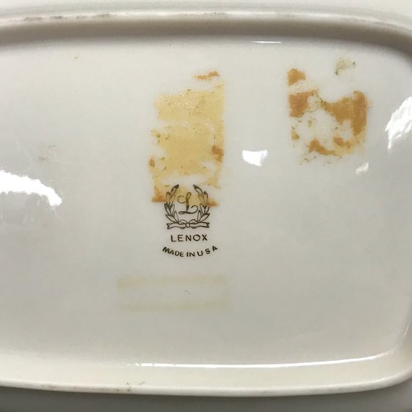 Vintage Lenox Hors d'Oeuvres Dish and Candy Dish with 24K Gold Trim - Picture 7 of 12